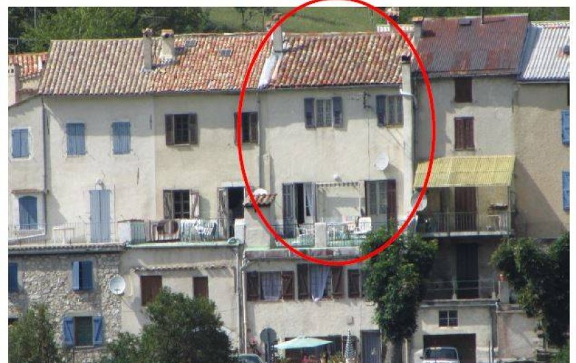 Location de vacances - Maison - Villa à Caille - maison côté sud. L'entrée se fait côté nord