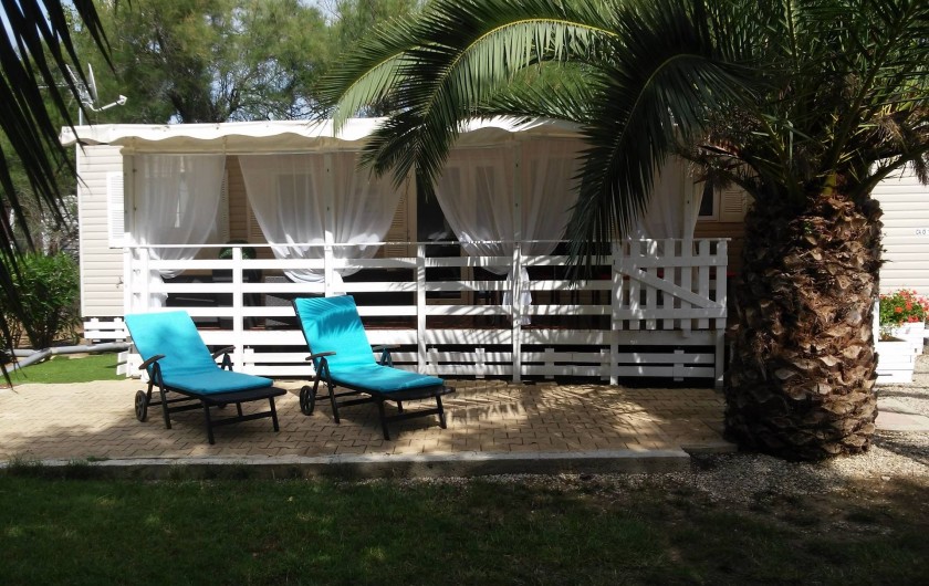 Location de vacances - Camping à Vias - mobil home  -  parcelle 200 m²