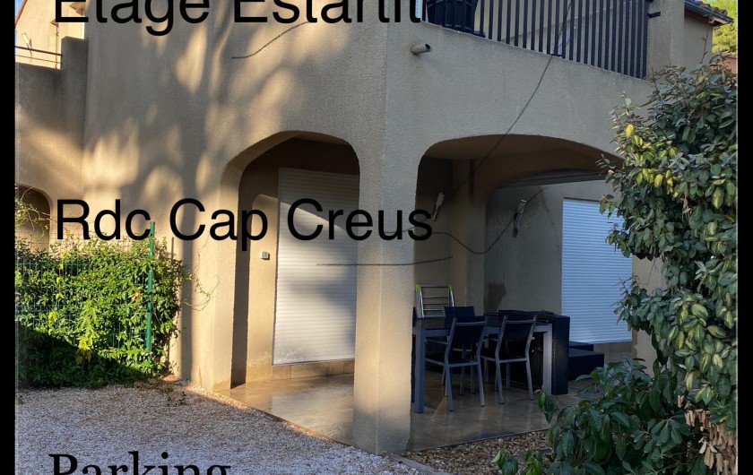 Location de vacances - Appartement à Argelès-sur-Mer - villa 3  Appart 1 rez de chaussée "Cap Creus"..... Appart 2 étage "Calella"