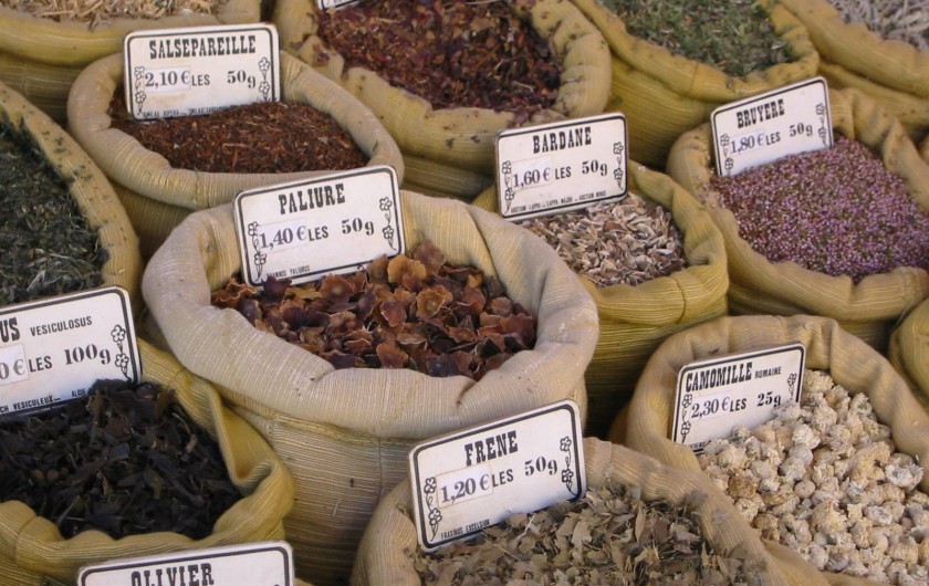 Location de vacances - Mas à Saint-Roman-de-Codières - Le marché à Ganges