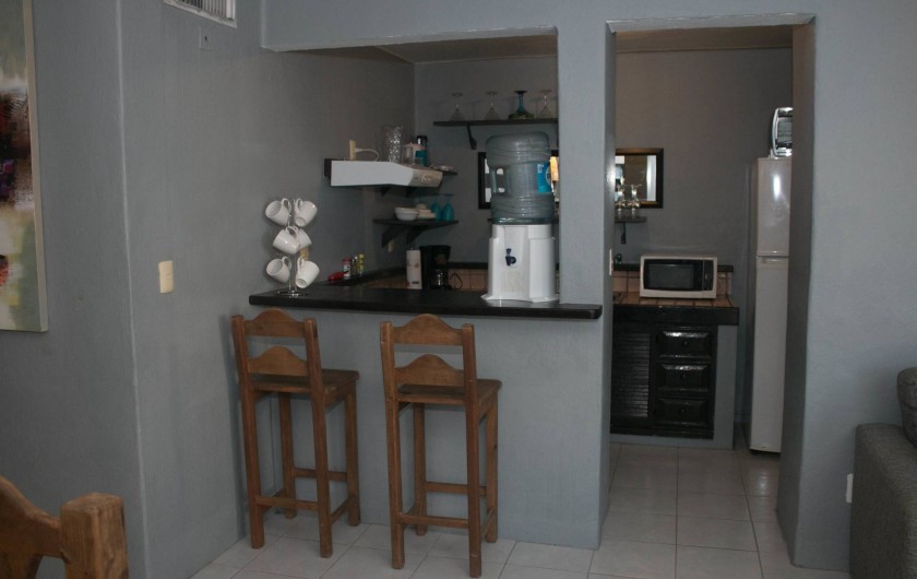 Location de vacances - Appartement à Playa del Carmen - Coin repas et cuisine équipée