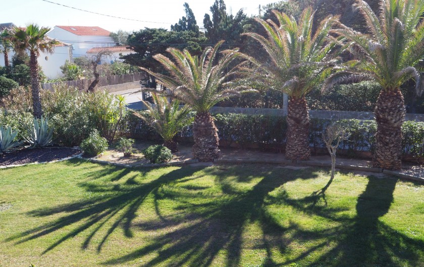 Location de vacances - Studio à Hyères - Vue sur jardin depuis la terrasse
