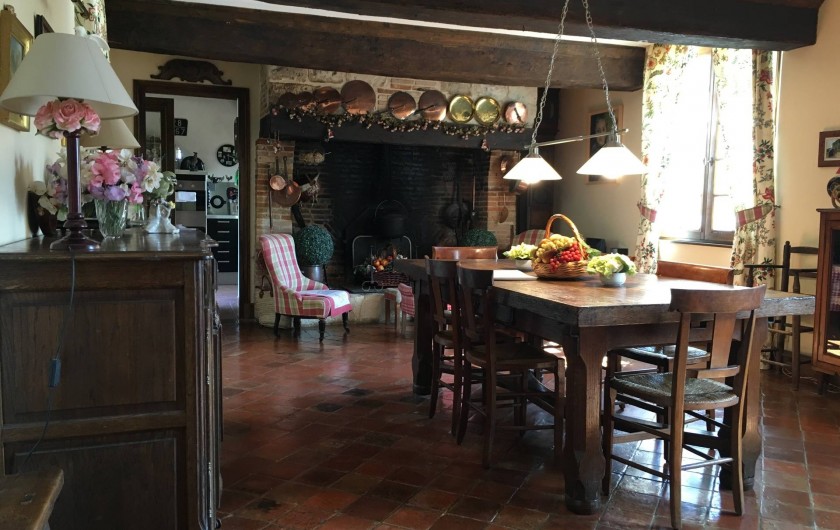 Location de vacances - Château - Manoir à Le Mesnil-sur-Blangy - Salle à manger