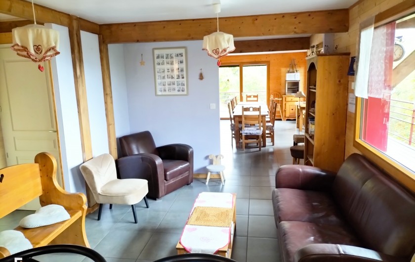 Location de vacances - Chalet à Le Tholy - Vue intérieure à partir de la cuisine
