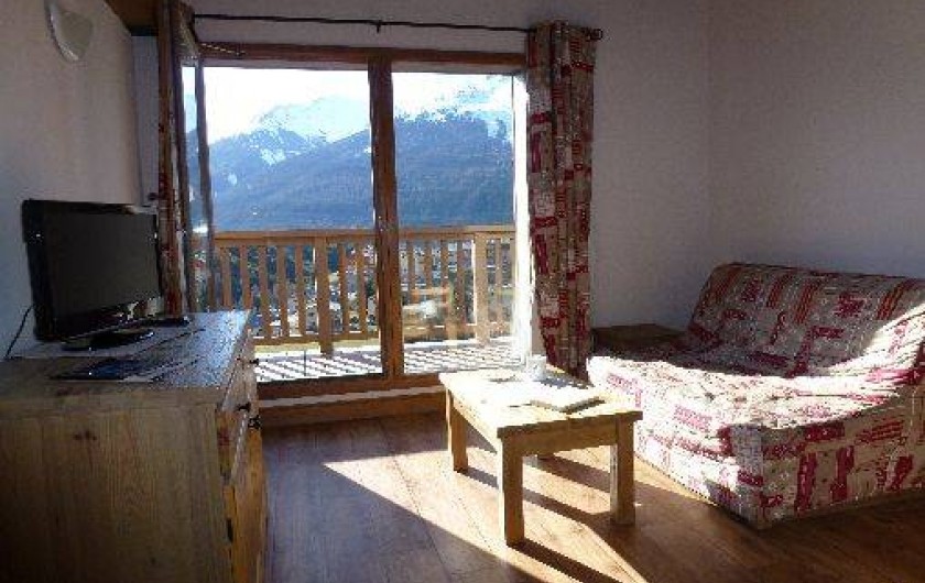 Location de vacances - Appartement à Aussois - Séjour : coin salon