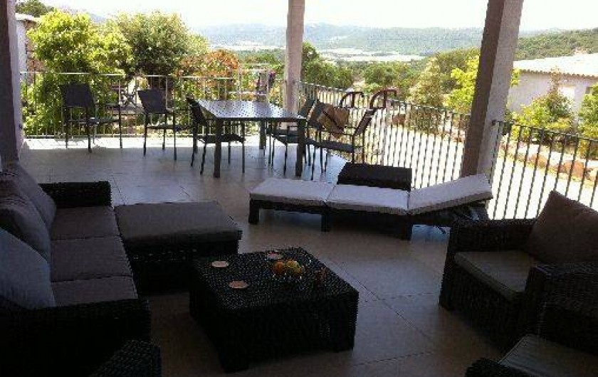 Location de vacances - Villa à Porto-Vecchio - Trop top aussi notre terrasse