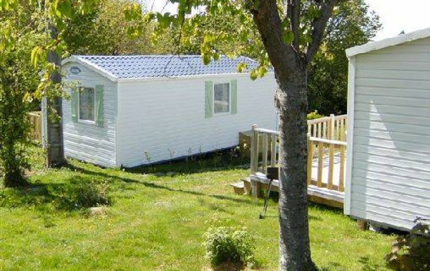 Location de vacances - Bungalow - Mobilhome à Le Bourg-Dun - vue  mobilhome