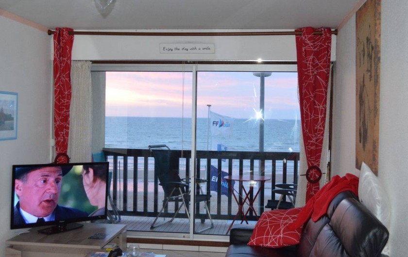 Location de vacances - Appartement à Cabourg - vue du salon