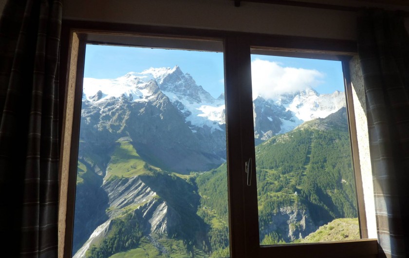 Location de vacances - Appartement à La Grave - Vue du salon
