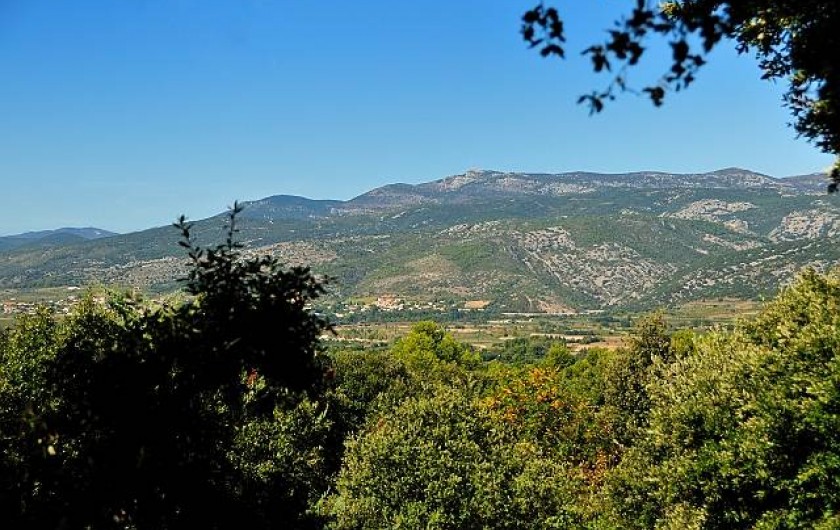 Location de vacances - Roulotte à Aniane - vue sur la séranne