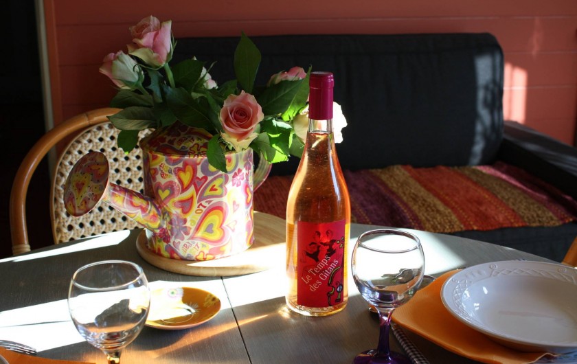 Location de vacances - Roulotte à Aniane - moment savoureux