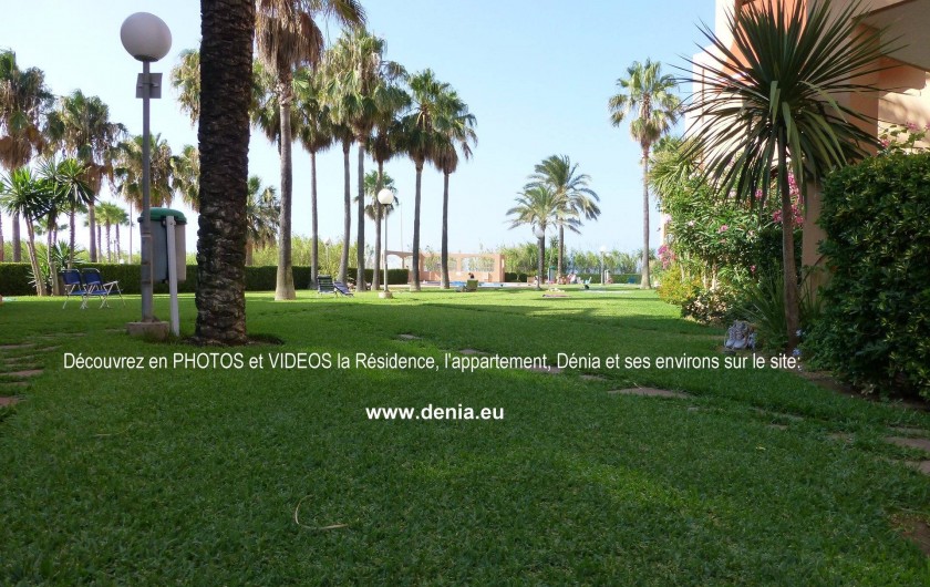 Location de vacances - Appartement à Dénia - Jardin paysagé