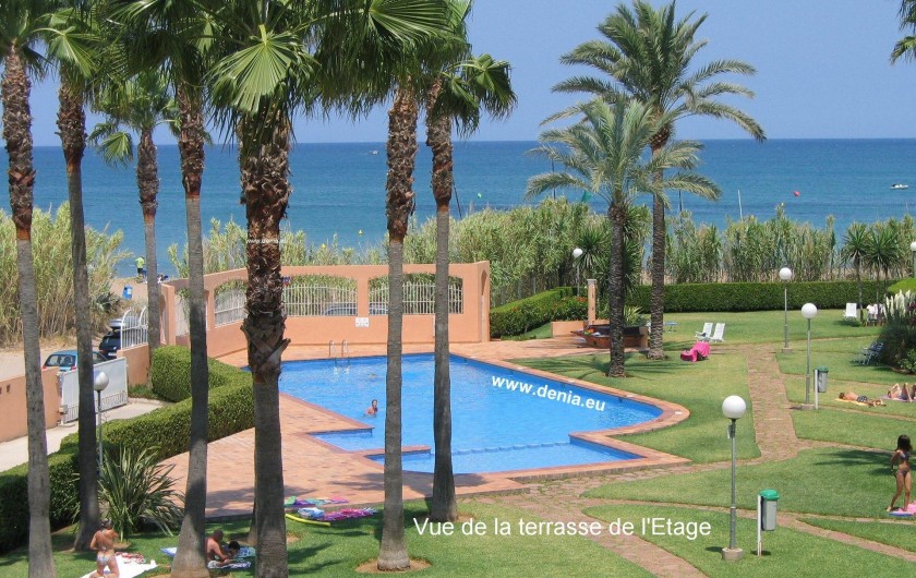 Location de vacances - Appartement à Dénia - Vue de la terrasse de l'étage
