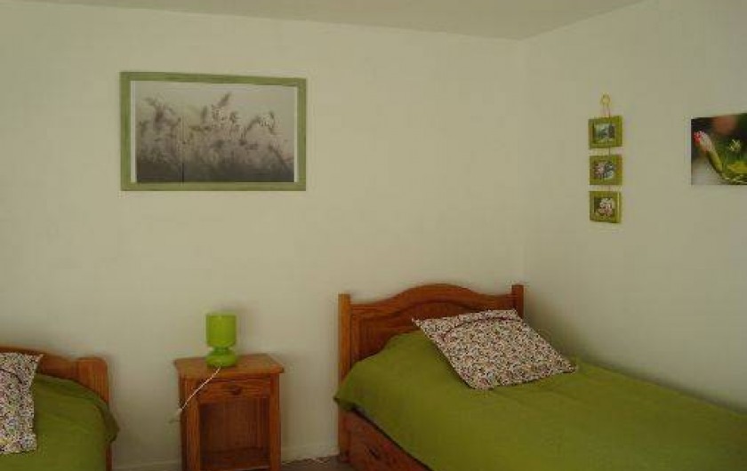 Location de vacances - Gîte à Brélès - La chambre verte.