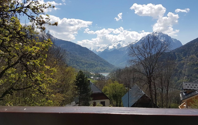 Location de vacances - Chalet à Vaujany - Vue du balcon appartement