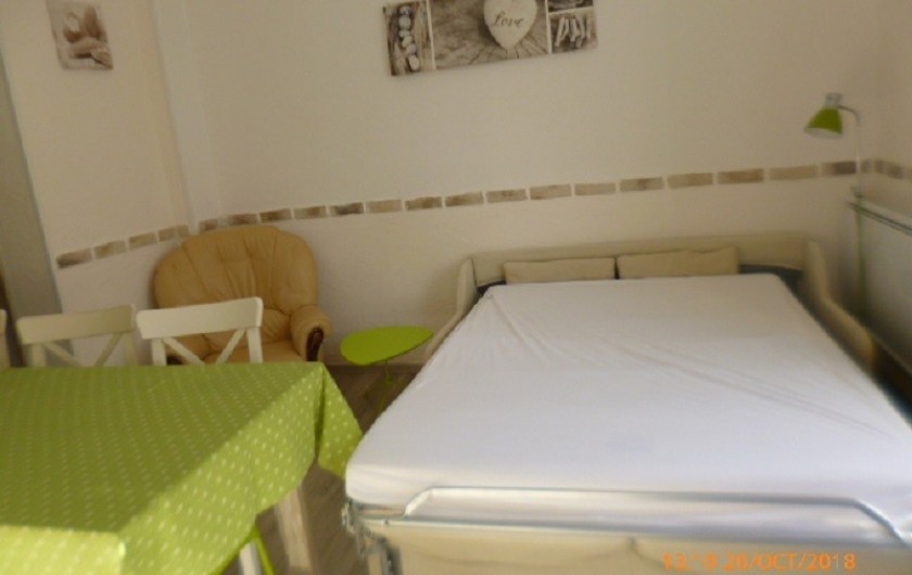 Location de vacances - Appartement à Berck - Canapé ouvert sans déplacement de meubles