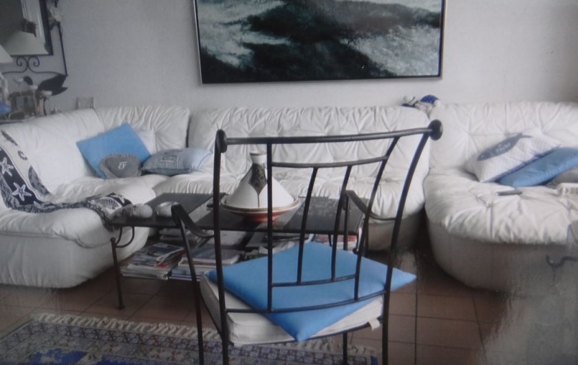 Location de vacances - Appartement à Fort-Mahon-Plage - Salon vue dunes, mer et forêt