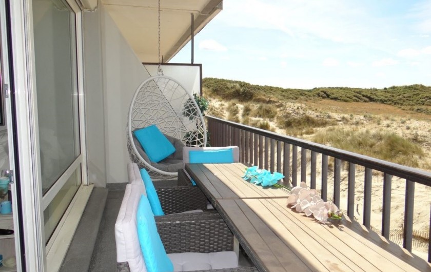 Location de vacances - Appartement à Fort-Mahon-Plage - Vue dunes et forêt.  Accès direct à la plage.