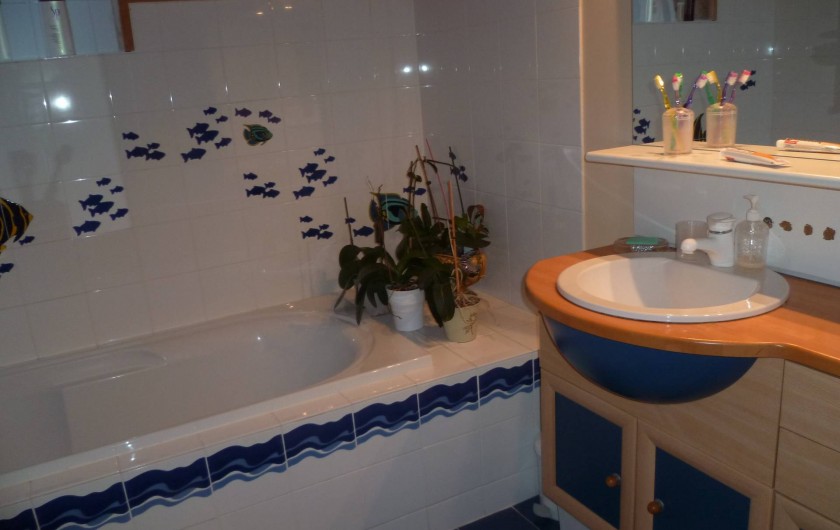Location de vacances - Chalet à Theys - salle de bain haut