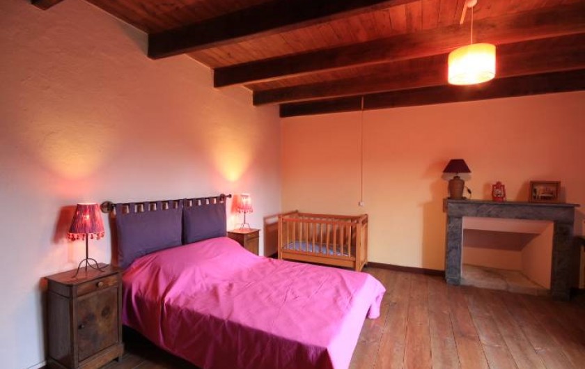 Location de vacances - Maison - Villa à Clohars-Carnoët - chambre rouge