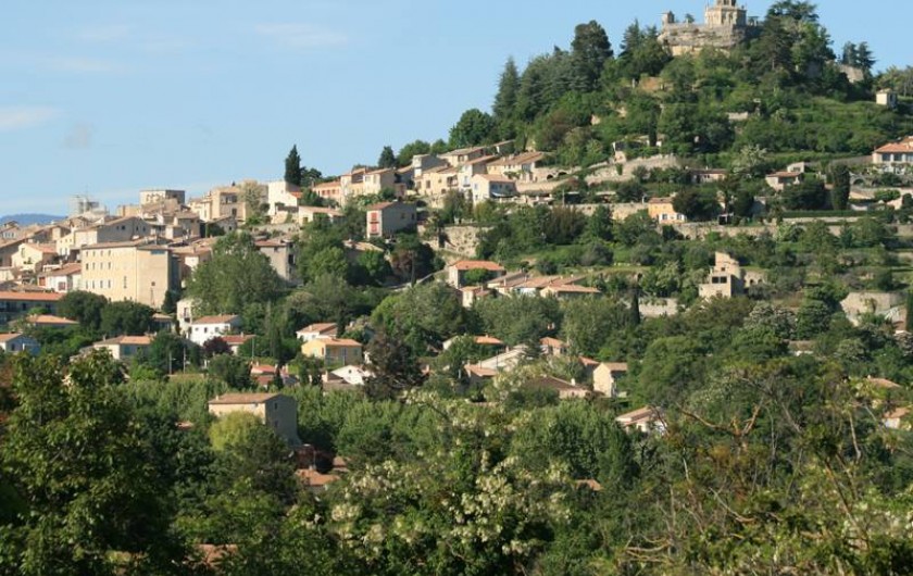 Location de vacances - Villa à Forcalquier - Le centre de Forcalquier vu depuis la maison