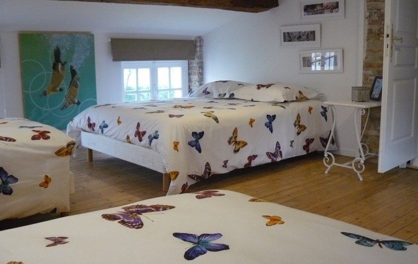 Location de vacances - Villa à Arsac - deux lits 90//200 et un grand lit 140//200