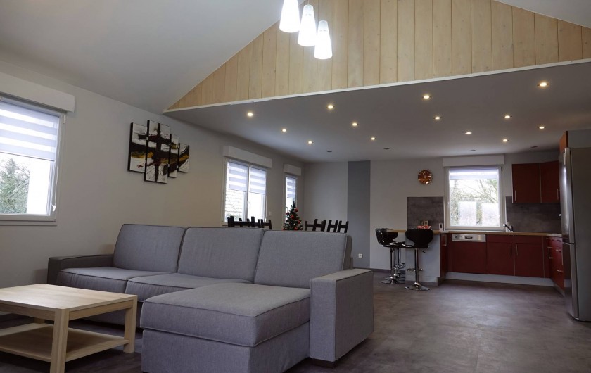 Location de vacances - Gîte à Ranspach - Séjour, Cuisine