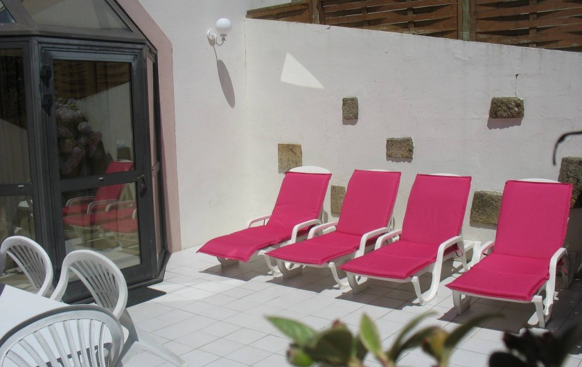 Location de vacances - Gîte à Clohars-Carnoët - Terrasse Gîte N°5 7/9 pers