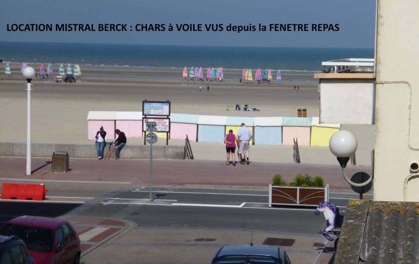 Location de vacances - Studio à Berck - Vue sur la plage depuis la fenêtre
