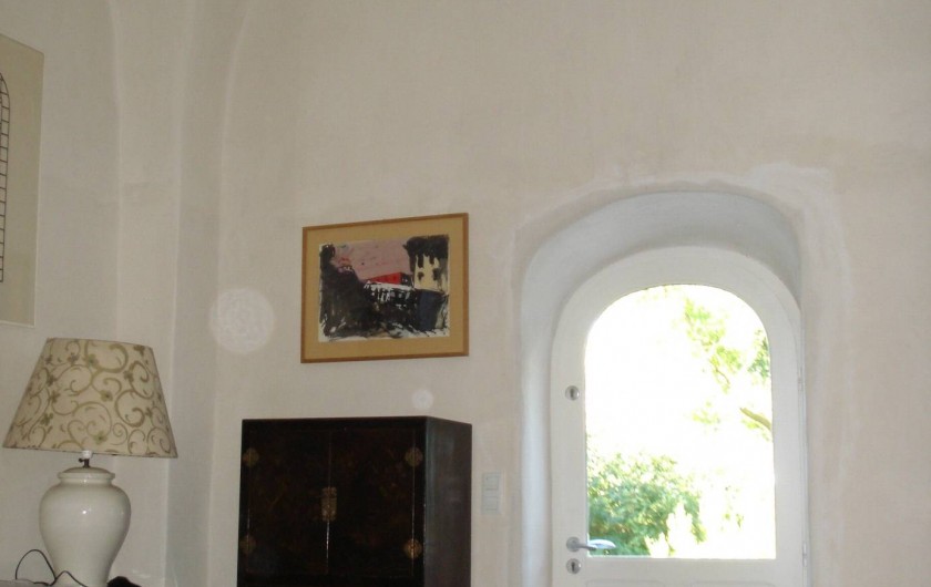 Location de vacances - Maison - Villa à Villedieu - Salon sous voute (ancienne chapelle)