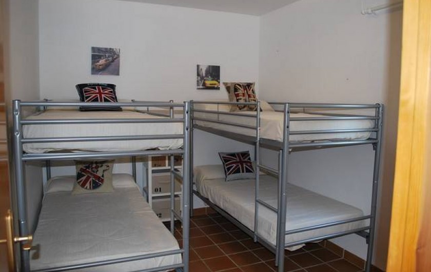 Chambre avec deux lits superposés