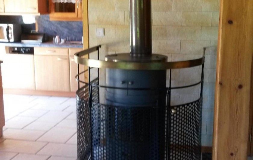 Location de vacances - Chalet à Le Menil - Poêle à bois