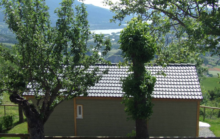 Location de vacances - Chalet à Saint-André-d'Embrun - Chalet " L'éterlou": vue arrière