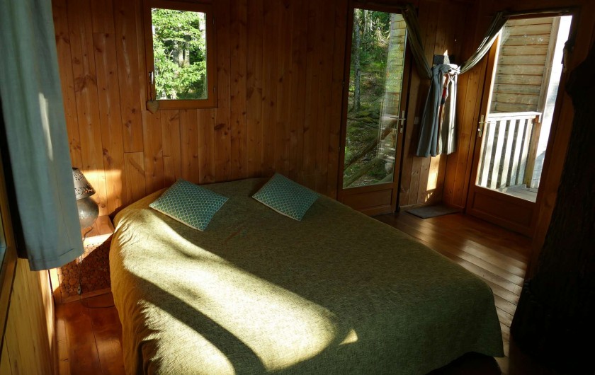 Location de vacances - Chambre d'hôtes à Saint-Martial-Entraygues - Intérieur de la cabane "Des Chesnaies"