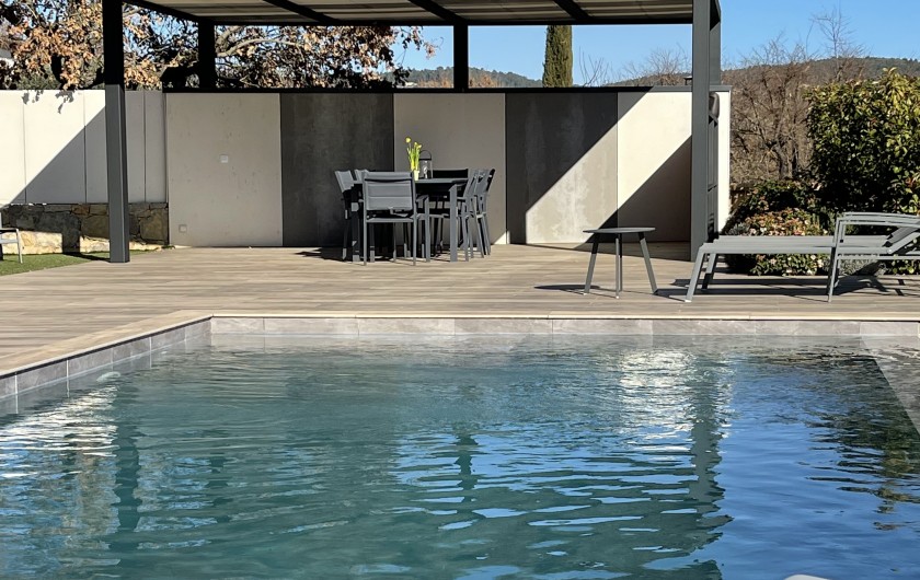 Location de vacances - Villa à Callian - Auvent pour déjeuner