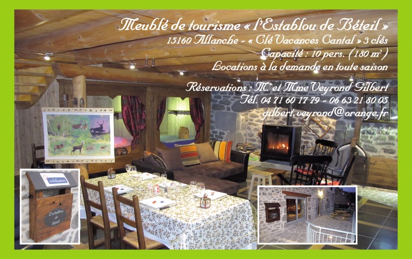 Location de vacances - Gîte à Allanche