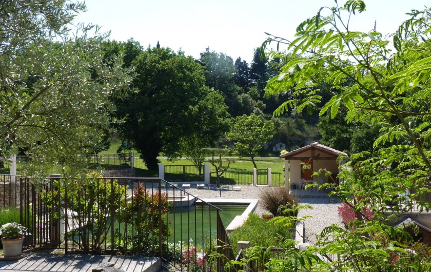 Location de vacances - Mas à Châteauneuf-du-Rhône - Piscine Naturelle