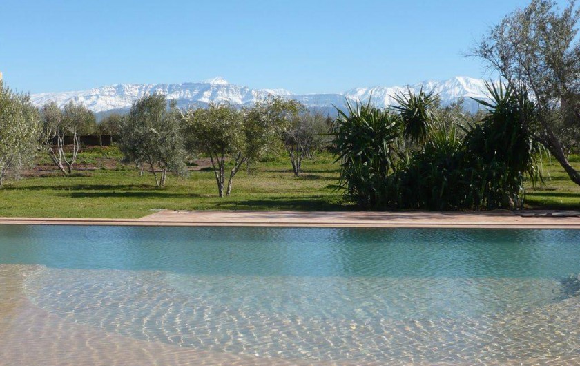 Location de vacances - Villa à Marrakech - Piscine et Atlas