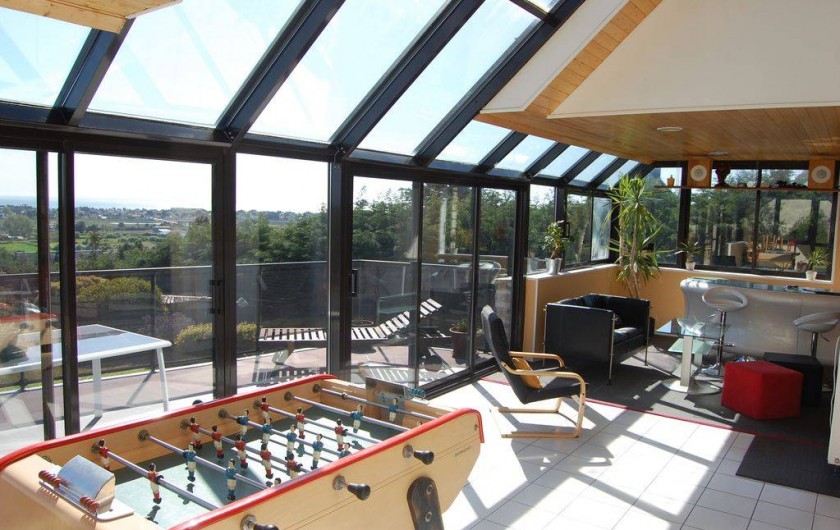 Location de vacances - Villa à Barneville-Carteret - Salon + Billard + Baby-foot