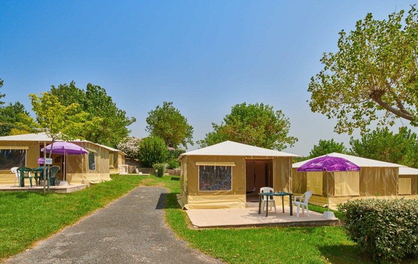 Location de vacances - Camping à Biarritz - Bungalows toilés - Biarritz Camping Pays Basque