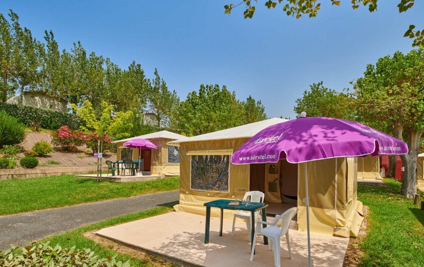 Location de vacances - Camping à Biarritz - Bungalows toilés - Biarritz Camping Pays Basque