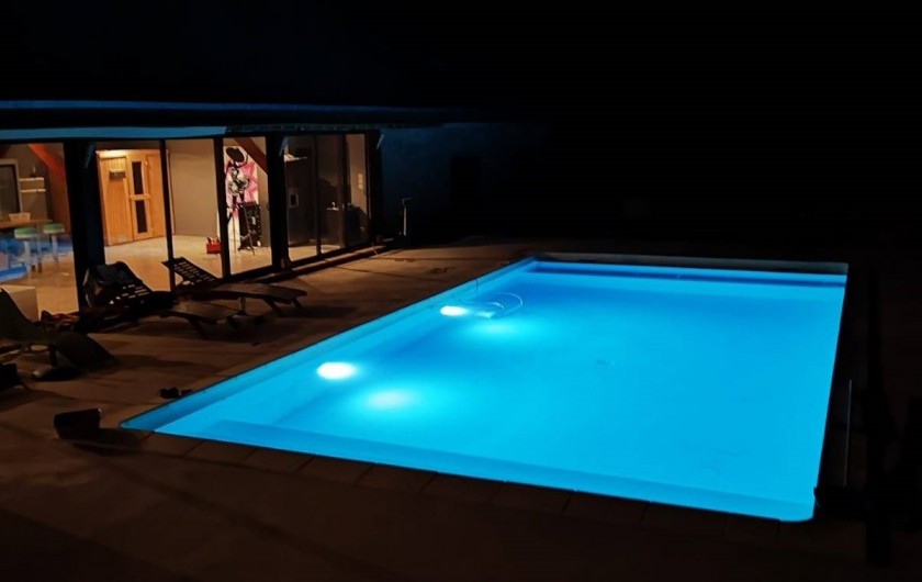 Location de vacances - Maison - Villa à Berville-en-Roumois - Piscine nuit