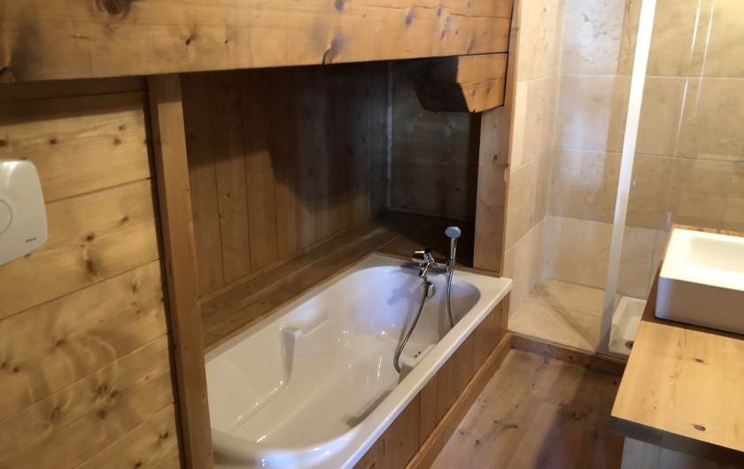 Location de vacances - Chalet à Megève - salle de bain st bernard