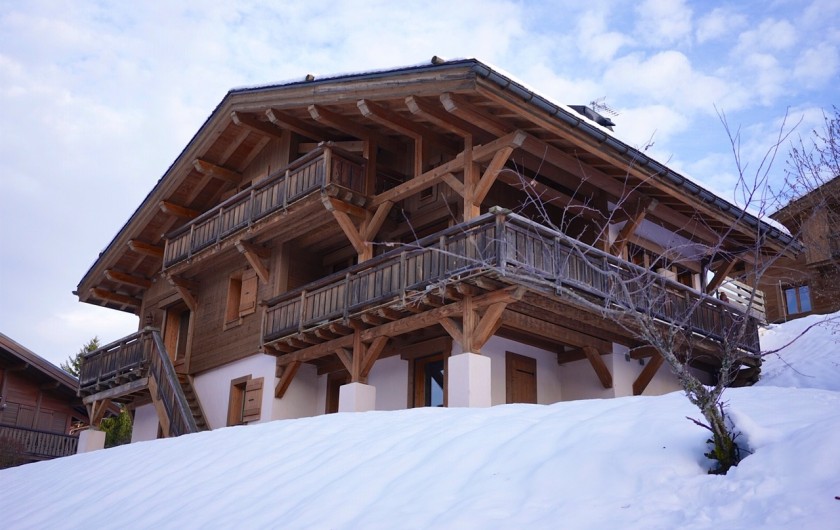 Location de vacances - Chalet à Megève - Superbe chalet individuel à Megeve, 10 min des pistes