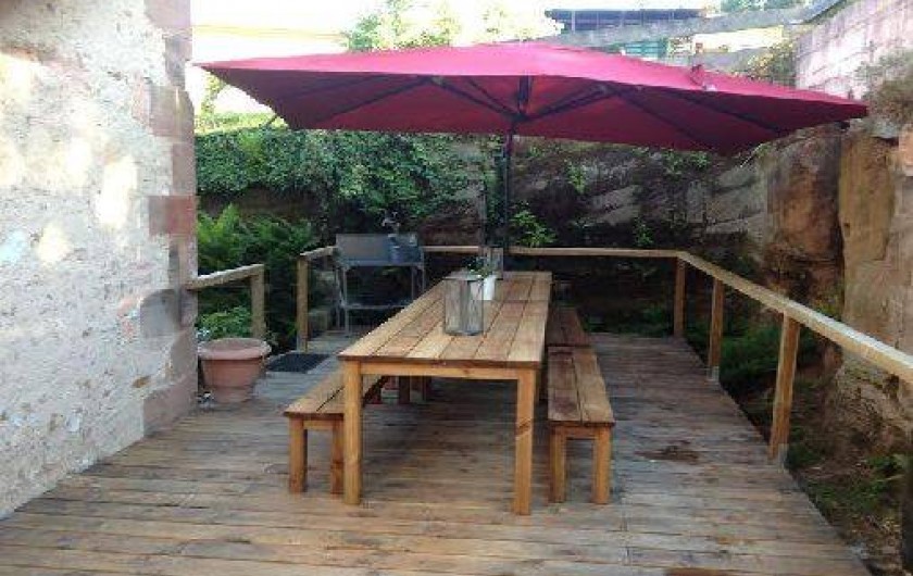 Location de vacances - Gîte à Brouvelieures - Terrasse bois