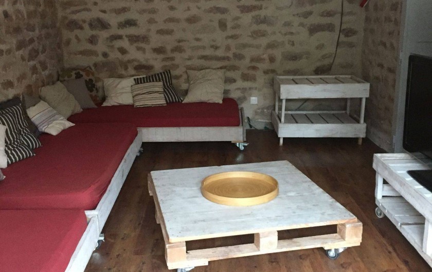 Location de vacances - Gîte à Brouvelieures - Salon TV partie MAISON