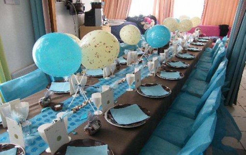 Location de vacances - Maison - Villa à Fort-Mahon-Plage - Salle décorée pour un mariage (non contractuelle)