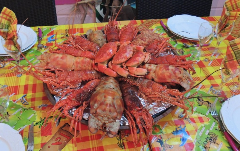 Location de vacances - Gîte à Le Moule - Soirée Langouste : au menu, royales, brésiliennes, crabes et cigales de mer