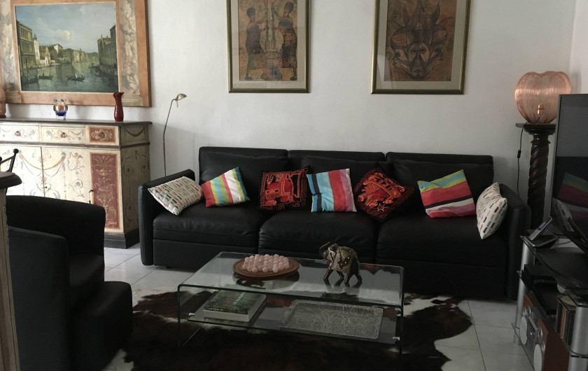 Location de vacances - Appartement à Cagnes-sur-Mer - Salon