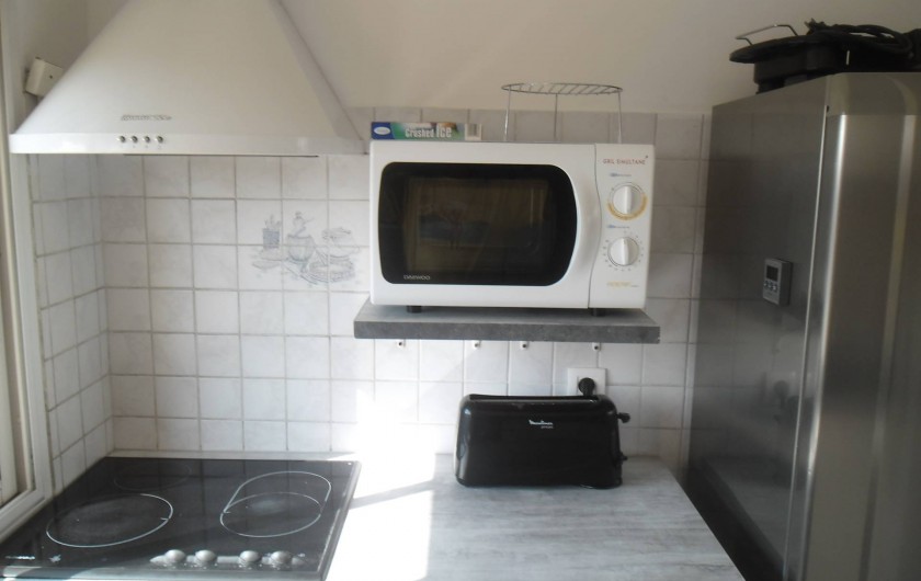 Location de vacances - Appartement à Six-Fours-les-Plages - plaque de cuisson micro onde